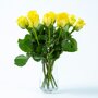 Brievenbus Rozen geel vaas